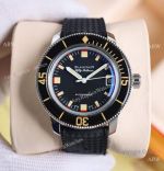 Swiss Copy Blancpain Fifty Fathoms Barakuda 9015 Men Watch Rubber Strap